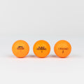 Gekleurde golfballen (roze, oranje, geel)